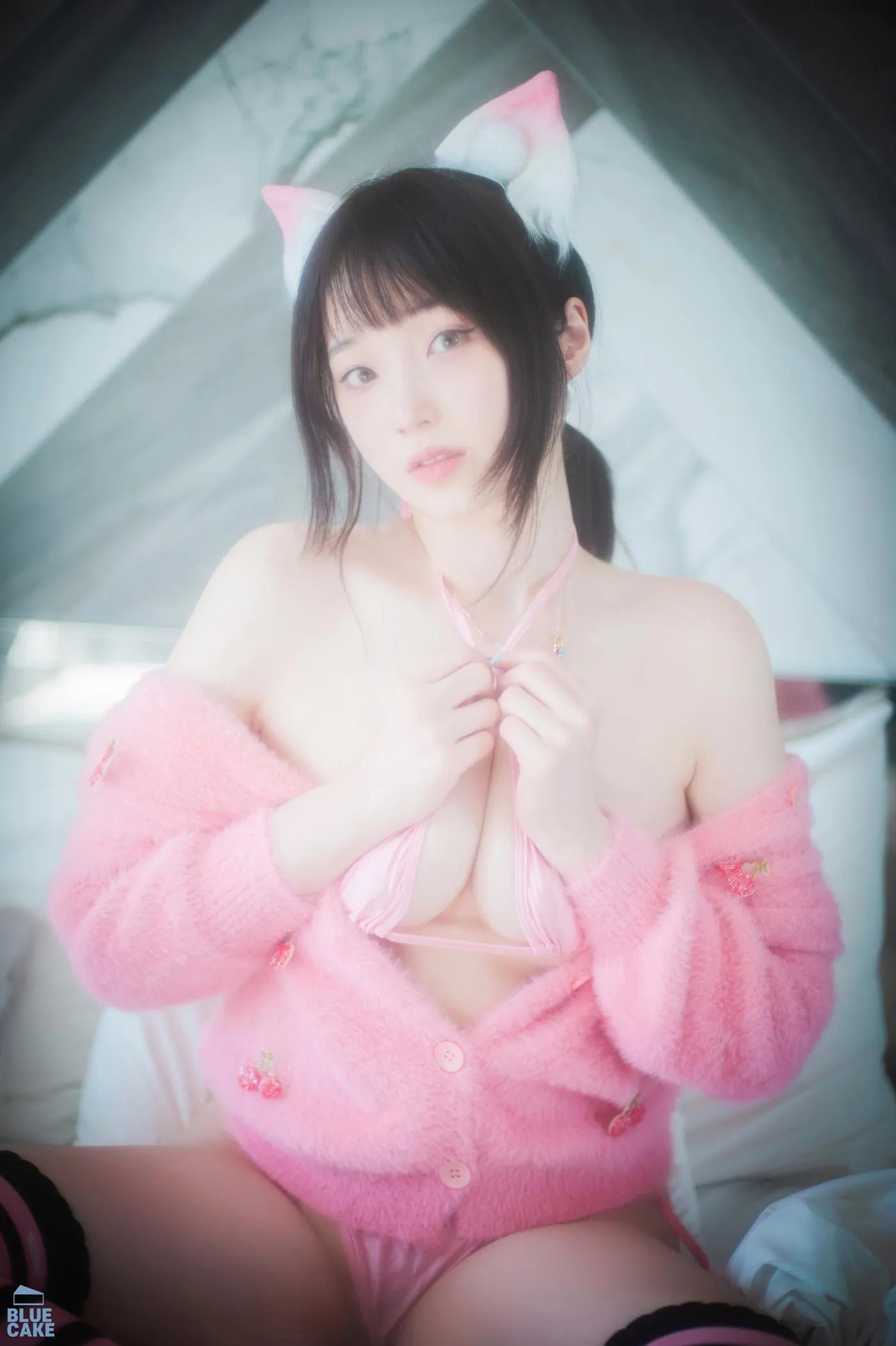 Bambi밤비 – NO.91 [BLUECAKE] Naughty Cats Pink  Mint RED [90P]插图2